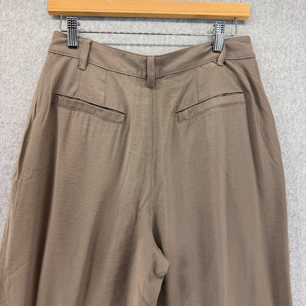 NWT Madewell Womens Size 6 Barroway Wide-Leg Crop Pants Pleated Trousers Tan - Picture 8 of 15